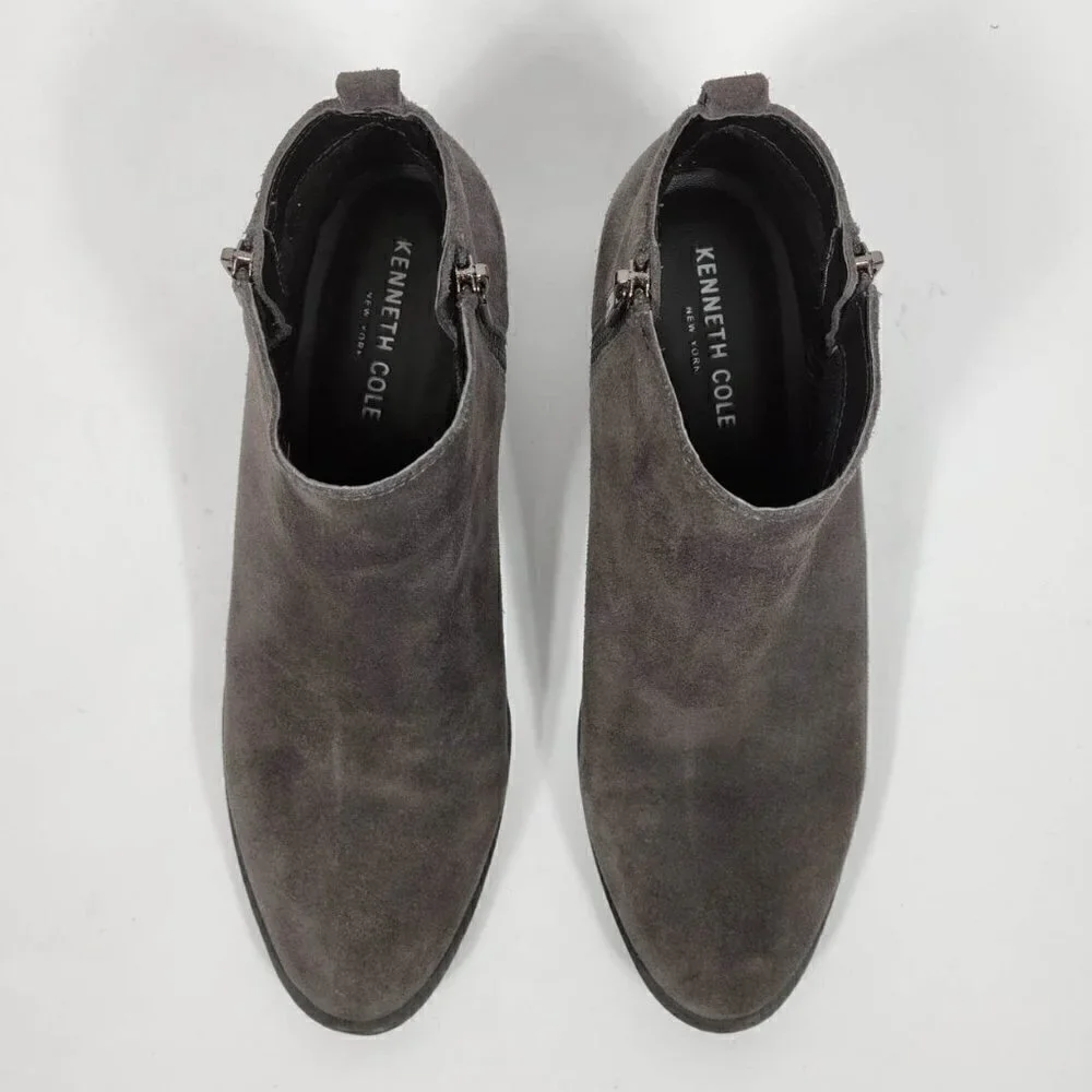 Kenneth Cole New York Suede Grey Boots #161 Size 8